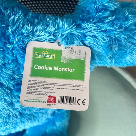 NWT Sesame Street Cookie Monster Stuffed Animal by GUND - Picture 5 of 6
